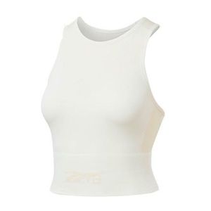 Reebok Victoria Beckham cream halter tank top